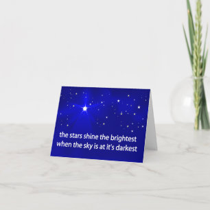 Carte Bright Stars Shine Grey