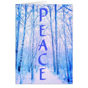 CARTE BRILLANTE WINTER PEACE