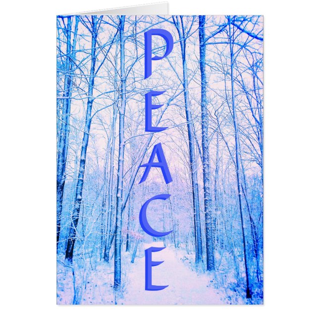 CARTE BRILLANTE WINTER PEACE (Devant)