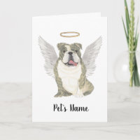 Brindle English Bulldog Sympathy Memorial