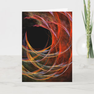 Carte Briser le Cercle Vortex de Feu Art Abstrait