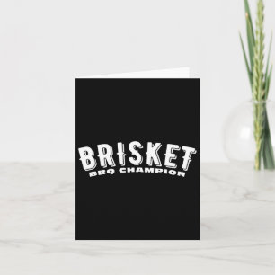 Carte Brisket Bbq Champion Fumé Viande Bbq Texas Brisket