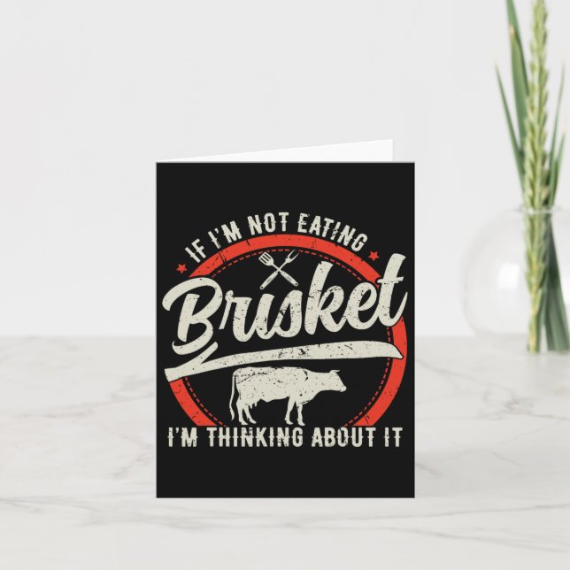 Carte Brisket Beef Grill Barbecue Grill Master (Devant)