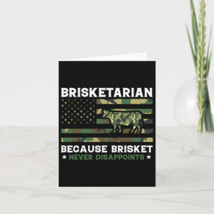 Carte Brisketarian parce que Brisket ne déçoit jamais Sh