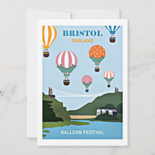 Carte Bristol England festival de ballons