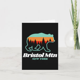 Carte Bristol Mountain New York Ski Snowboard Ours