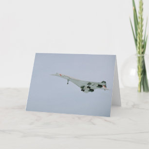 Carte British Airways Concorde sur la descente finale,