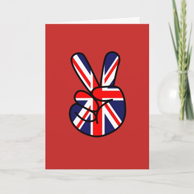 Carte British Flag Across the Pond Greeting Card (Devant)