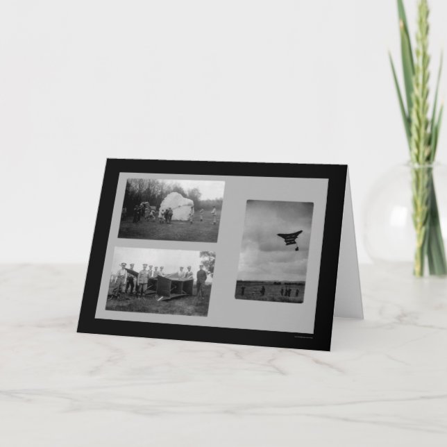 Carte British Soldiers with War Kite and Parachute 1914 (Devant)