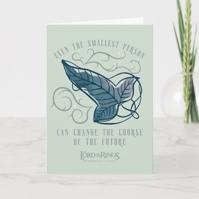 Carte Broche elfique de la Communauté Citation Graphique (Devant)