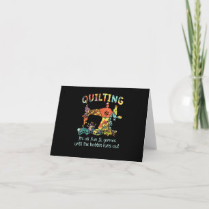 Carte Broderie C'est Tout Amusement & Jeu Jusqu'à Ce Que