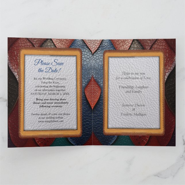 Carte Bronze abstrait, style baroque bleu doré (Intérieur)