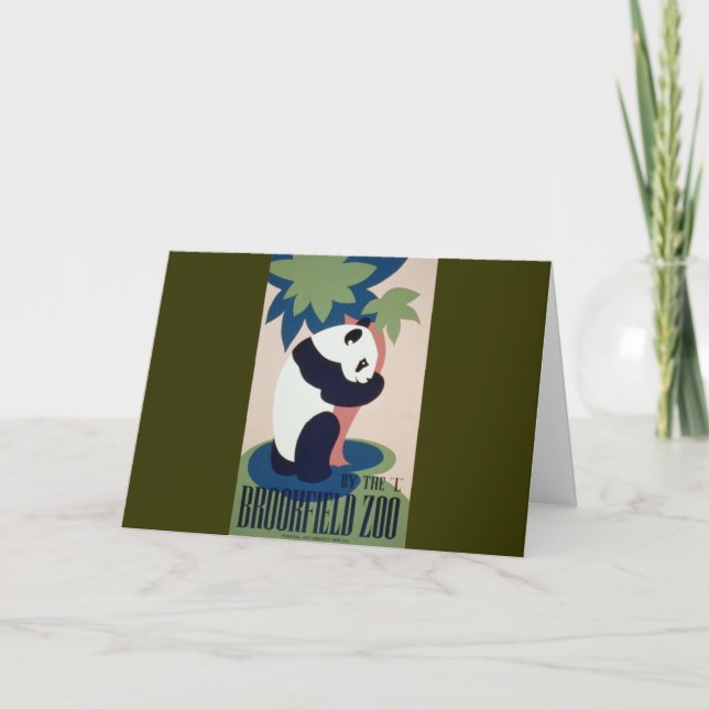 Carte Brookfield Zoo Panda (Devant)