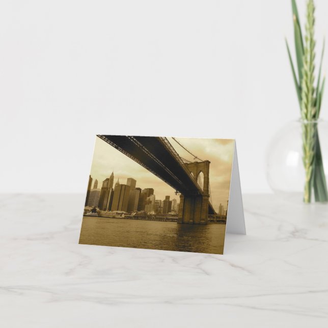 Carte Brooklyn Bridge/Manhattan (Devant)