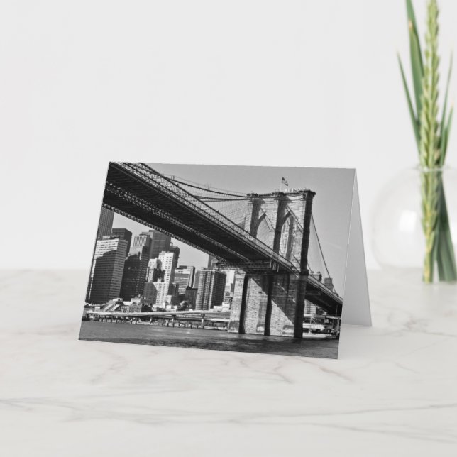 Carte Brooklyn Bridge New York City (Devant)