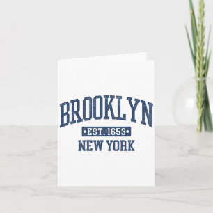 Carte Brooklyn New York Ny Design sportif Vintage