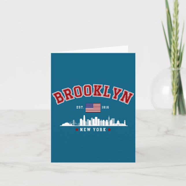 Carte Brooklyn Ney York Est 1816  (Devant)
