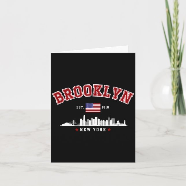 Carte Brooklyn Ney York Est 1816  (Devant)