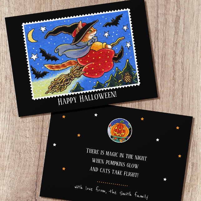 Carte Broomstick plat Halloween Personnalisé (Créateur téléchargé)
