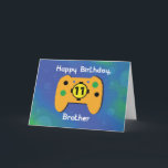 Carte Brother 11 ans Anniversaire Gamer Controller<br><div class="desc">C'est une grande carte que vous pouvez donner à un grand frère pour qu'il ait un grand 11e anniversaire. Les jeux vidéo sont l'un de ses passe-temps favoris et voir le contrôleur de jeu vidéo sur la couverture de cette carte le ferait sûrement ravir.</div>
