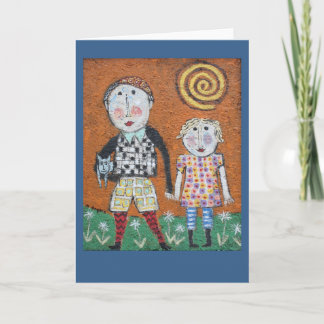 Carte Brother and sister card