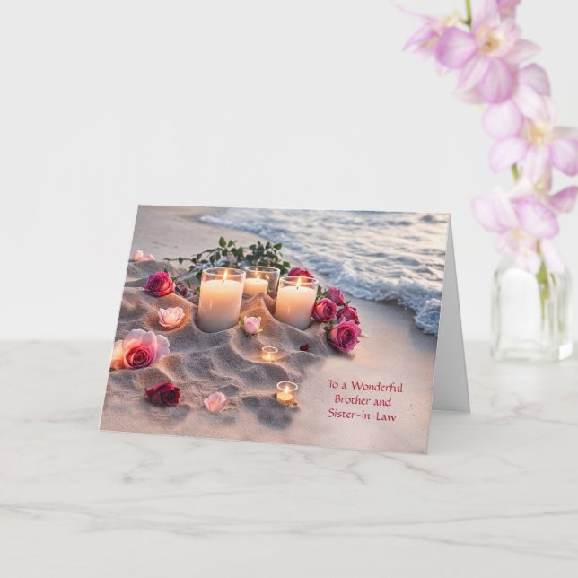 Carte Brother and Sister in Law Wife Congratulations  (Orchidée)