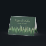 Carte Brother Anniversaire Nature Thérapie Forêt Wildern<br><div class="desc">Shinrin-yoku, une citation inspirée de Nature Thérapie d'Anniversaire signifie se baigner dans l'atmosphère de la forêt, ou prendre la forêt à travers nos sens. simplement être en présence d'arbres - est devenu une partie d'un programme national de santé publique au Japon en 1982 est devenu une pierre angulaire des soins...</div>
