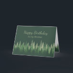 Carte Brother Anniversaire Nature Thérapie Forêt Wildern<br><div class="desc">Shinrin-yoku, une citation inspirée de Nature Thérapie d'Anniversaire signifie se baigner dans l'atmosphère de la forêt, ou prendre la forêt à travers nos sens. simplement être en présence d'arbres - est devenu une partie d'un programme national de santé publique au Japon en 1982 est devenu une pierre angulaire des soins...</div>
