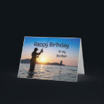 Carte Brother Anniversaire Pêche Thérapie Forêt<br><div class="desc">Brother Anniversaire Nature & Pêche Thérapie</div>