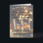 Carte Brother Birthday Card, 5 x 7 pliables<br><div class="desc">Frère Anniversaire avec un message sincère. Pour mon Frère,  à travers chaque rire,  chaque leçon et chaque moment inoubliable,  la vie est meilleure avec vous en elle. Bonjour à une autre année extraordinaire ! L'intérieur est vide pour votre propre message personnel</div>