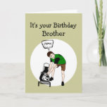 Carte Brother Birthday Funny Lawnmower Insult<br><div class="desc">Brother Birthday Funny Lawnmower Insult for those with a good sense of humour</div>