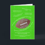 Carte Brother Birthday, les joues de foot<br><div class="desc">Les joues de foot pour le jour de la fête. A football field with a thrown football football and lots of terrible football jokes.  A football player or a fan will get a huge kick out of this card ! Copyright Norma Cornes.</div>