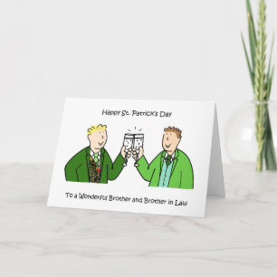 Carte Brother et Brother à Law Happy St Patrick