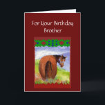 Carte Brother Funny Birthday Wishes Horses<br><div class="desc">Funny Rustic Birthday Wishes,  For those who love Horses a reminder of where all the Birthday Cake goes. Humor for those watching their diet.</div>