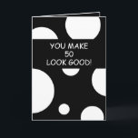 Carte Brother Joke Black Personnalisé Bro 50e anniversai<br><div class="desc">Brother Joke Black Personnalisé Bro 50th Birthday, un design magnifique destiné à toute personne recherchant de belles cartes d'anniversaire pour frère, cartes d'anniversaire pour frère aîné ou cartes d'anniversaire pour frère cadet, celui-ci serait cool. Le design est composé d'un arrière - plan couleur avec quelques cercles blancs, il est personnalisable,...</div>