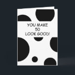 Carte Brother Joke Blanc Personnalisé Bro 50e anniversai<br><div class="desc">Brother Joke White Personnalisé Bro 50th Birthday, un design magnifique destiné à toute personne recherchant de belles cartes d'anniversaire pour frère, cartes d'anniversaire pour frère aîné ou cartes d'anniversaire pour frère cadet, celui-ci serait cool. Le design est composé d'un arrière - plan couleur avec quelques cercles blancs, il est personnalisable,...</div>