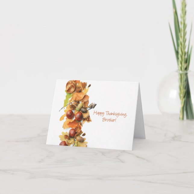 Carte Brother Thanksgiving (Devant)