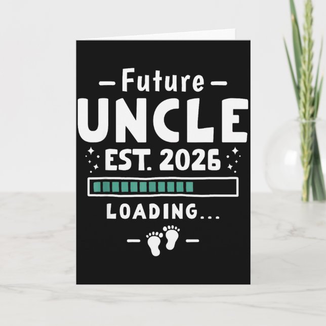 Carte Brother To Uncle Pregnancy Announcement - Future U (Devant)