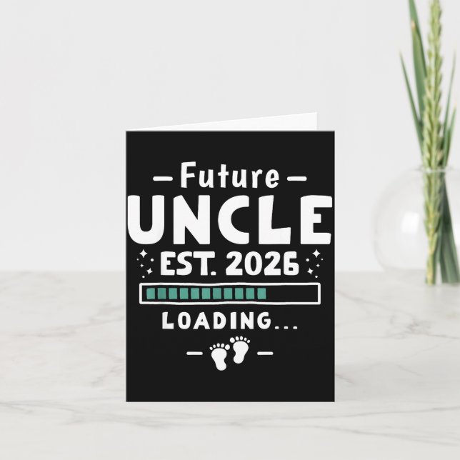 Carte Brother To Uncle Pregnancy Announcement - Future U (Devant)