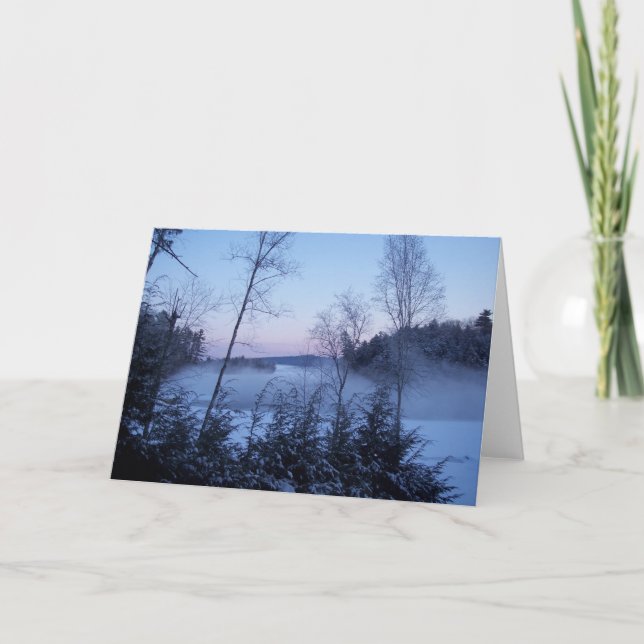 Carte Brouillard d'hiver du matin (Devant)