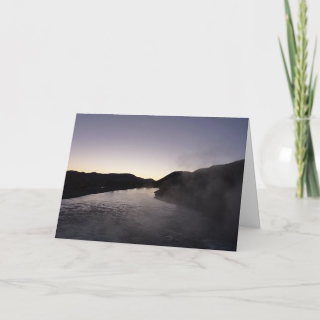 Carte Brouillard matinal sur la rivière Jackson à Grand  (Devant)