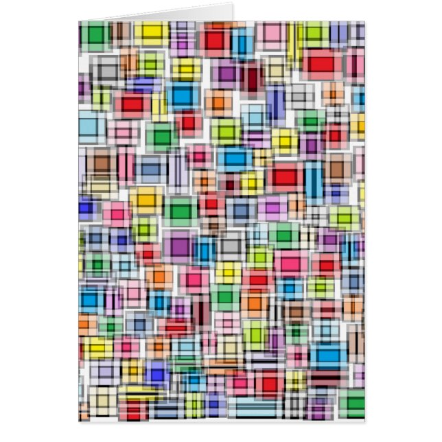 Carte brouillée de carrés (Devant)