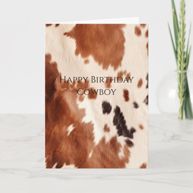 Carte Brown Cream Southwest Cowhide  (Devant)