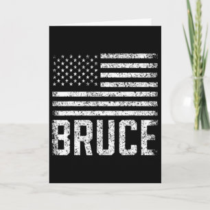 Carte Bruce Anniversaire Prénom Nom Personnalisé Usa 1 