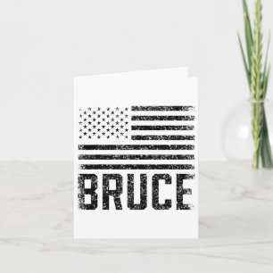 Carte Bruce Birthday Prénom Nom Personnalisé Usa