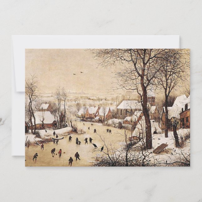 Carte Bruegel l'Ancien - Paysage hivernal (Devant)