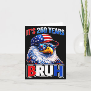 Carte Bruh 250 Ans Américain 1776 2026 250e 4 Juillet