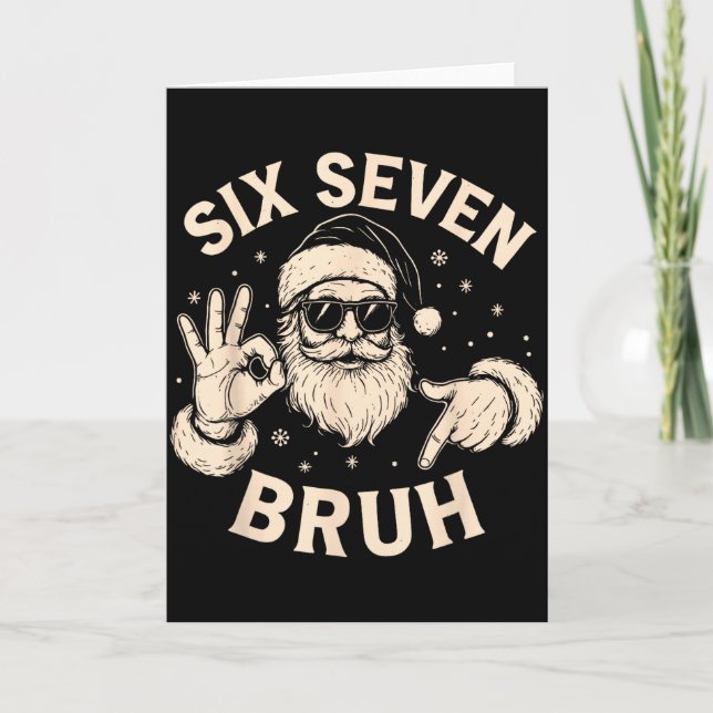 Carte Bruh 67 Christmas Santa Six Seven 6 7 Boys Christm (Devant)