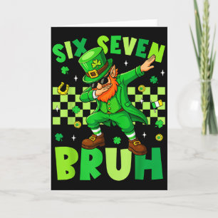 Carte Bruh 67 Saint-Patrick Leprechaun Six Seven 6 7