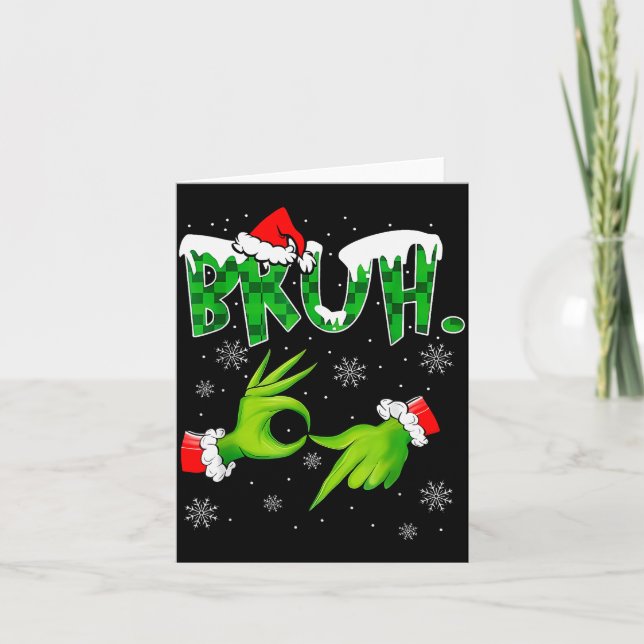 Carte Bruh 67 Six Seven 6 7 Meme Christmas Funny Gen Alp (Devant)